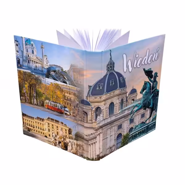 album na zdjęcia kieszeniowy, pamiątka z wakacji, austria, wiedeń, heldenplatz