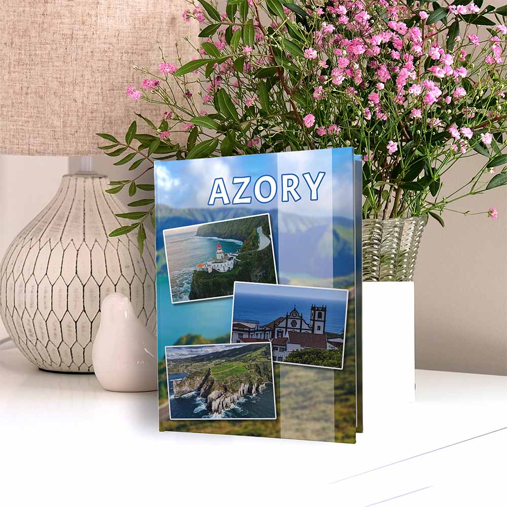 album na zdjęcia kieszeniowy, pamiątka z wakacji, portugalia, azory,