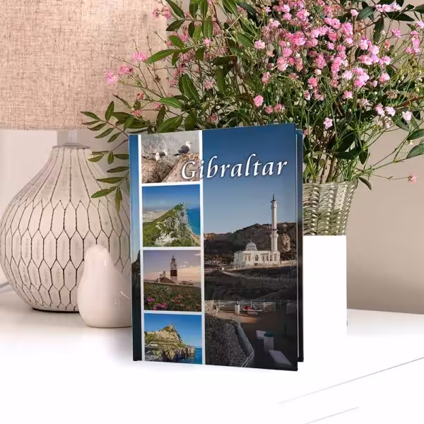 album na zdjęcia kieszeniowy, pamiątka z wakacji, europa, gibraltar,  meczet ibrahima al-ibrahima