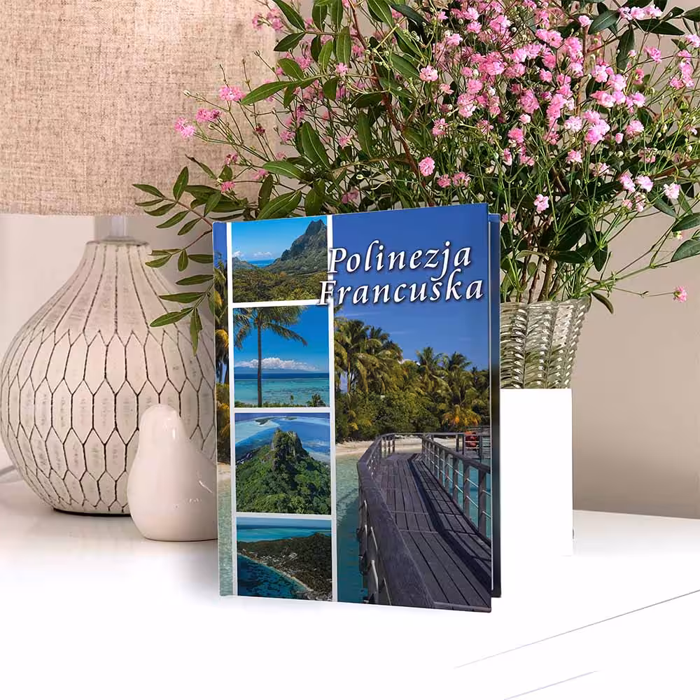 album na zdjęcia kieszeniowy, pamiątka z wakacji, polinezja francuska, oceania