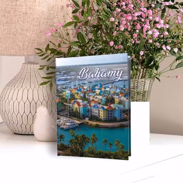 album na zdjęcia kieszeniowy, pamiątka z wakacji, bahamy, ameryka północna