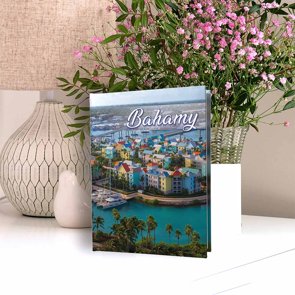 album na zdjęcia kieszeniowy, pamiątka z wakacji, bahamy, ameryka północna