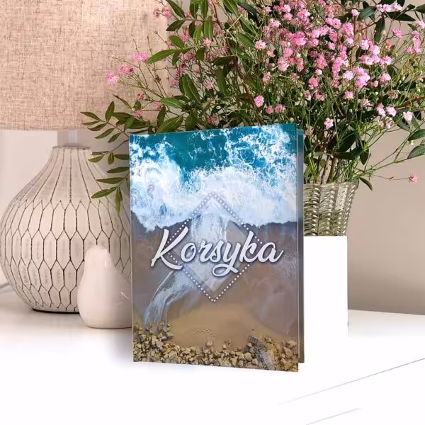 album na zdjęcia kieszeniowy, pamiątka z wakacji, korsyka