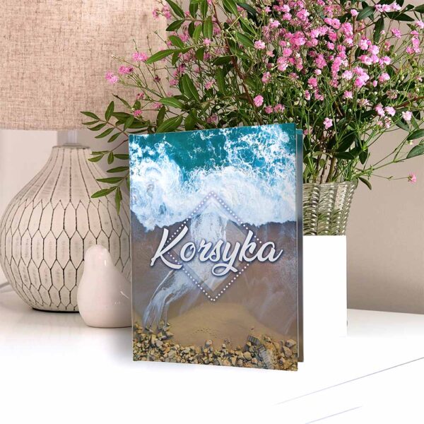 album na zdjęcia kieszeniowy, pamiątka z wakacji, korsyka