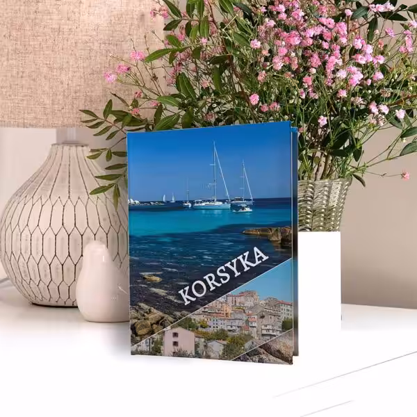 album na zdjęcia kieszeniowy, pamiątka z wakacji, francja, korsyka, porto-vecchio