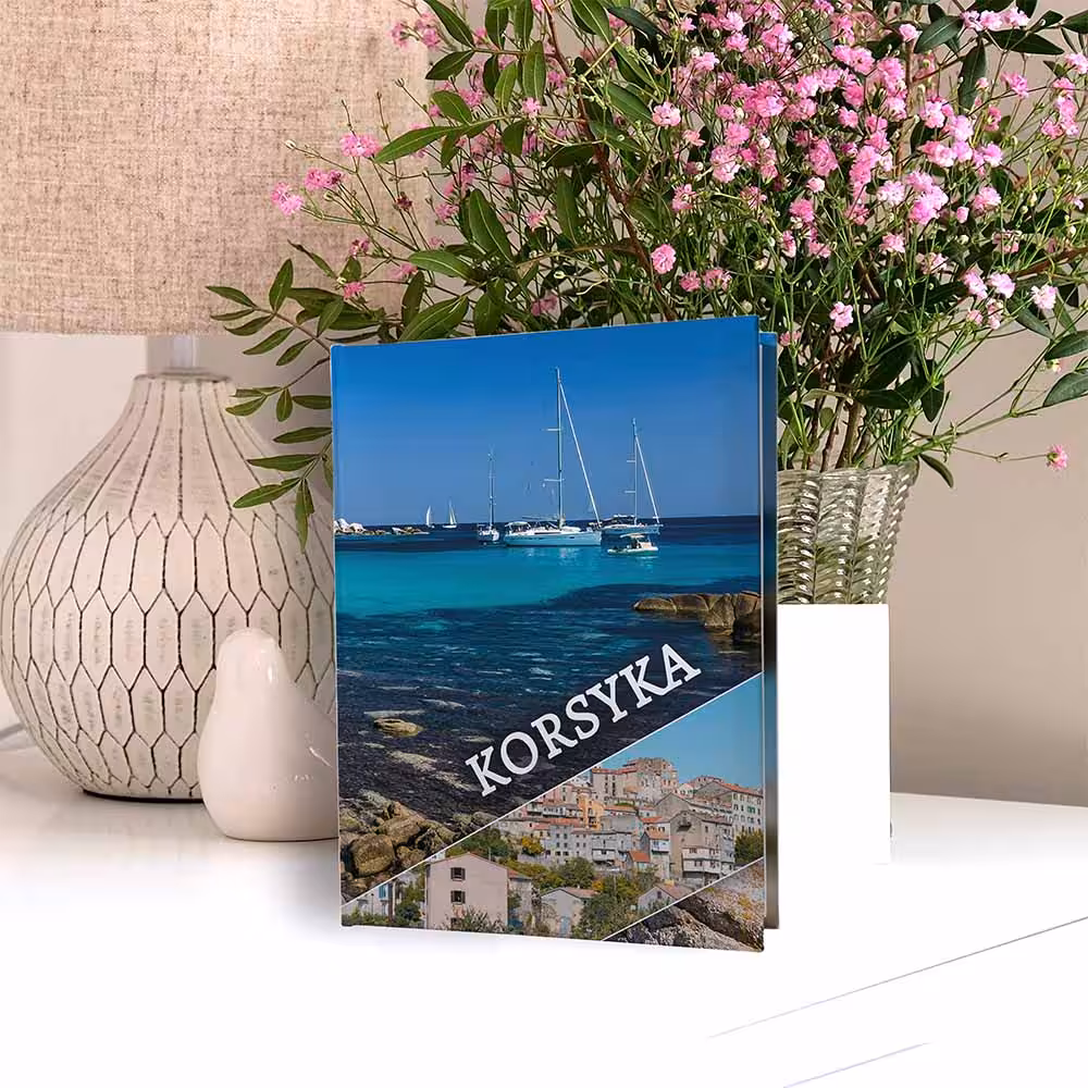 album na zdjęcia kieszeniowy, pamiątka z wakacji, francja, korsyka, porto-vecchio