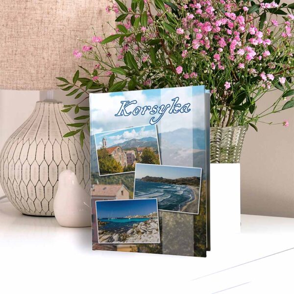 album na zdjęcia kieszeniowy, pamiątka z wakacji, francja, korsyka, corte