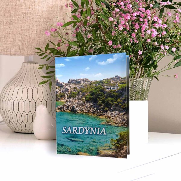 album na zdjęcia kieszeniowy, pamiątka z wakacji, włochy, sardynia, capo testa