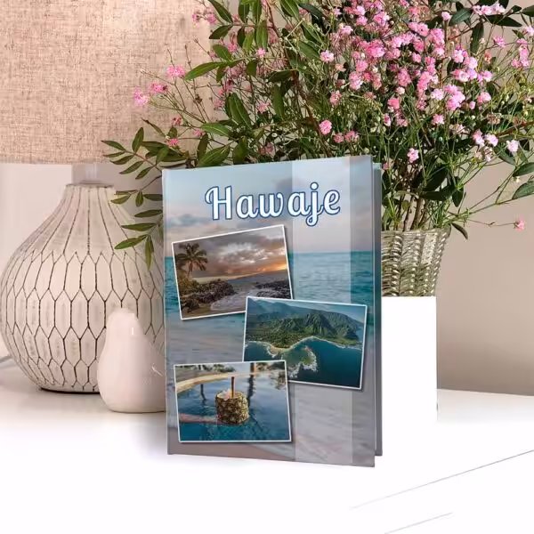 album na zdjęcia kieszeniowy, pamiątka z wakacji, hawaje