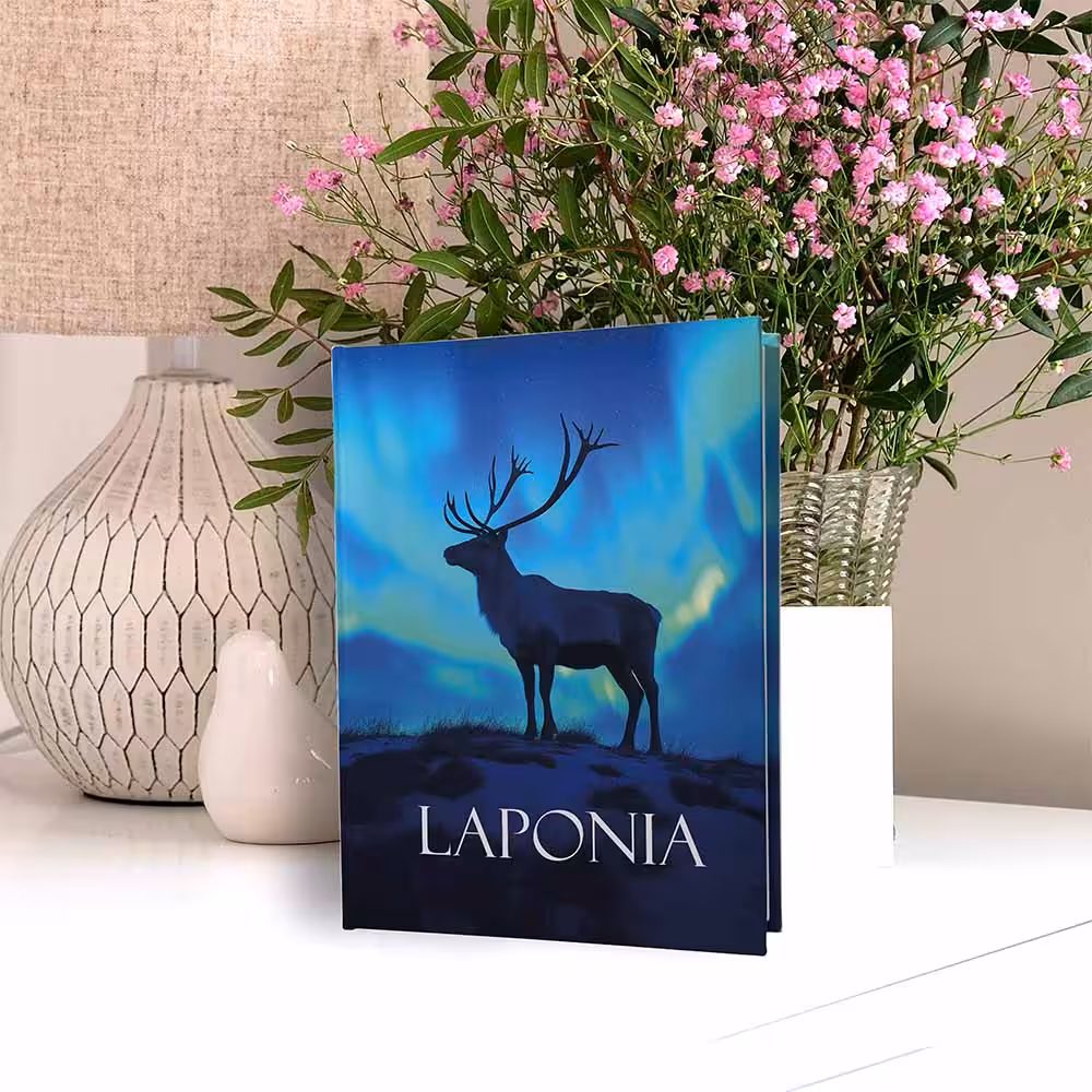 album na zdjęcia kieszeniowy, pamiątka z wakacji, finlandia, laponia