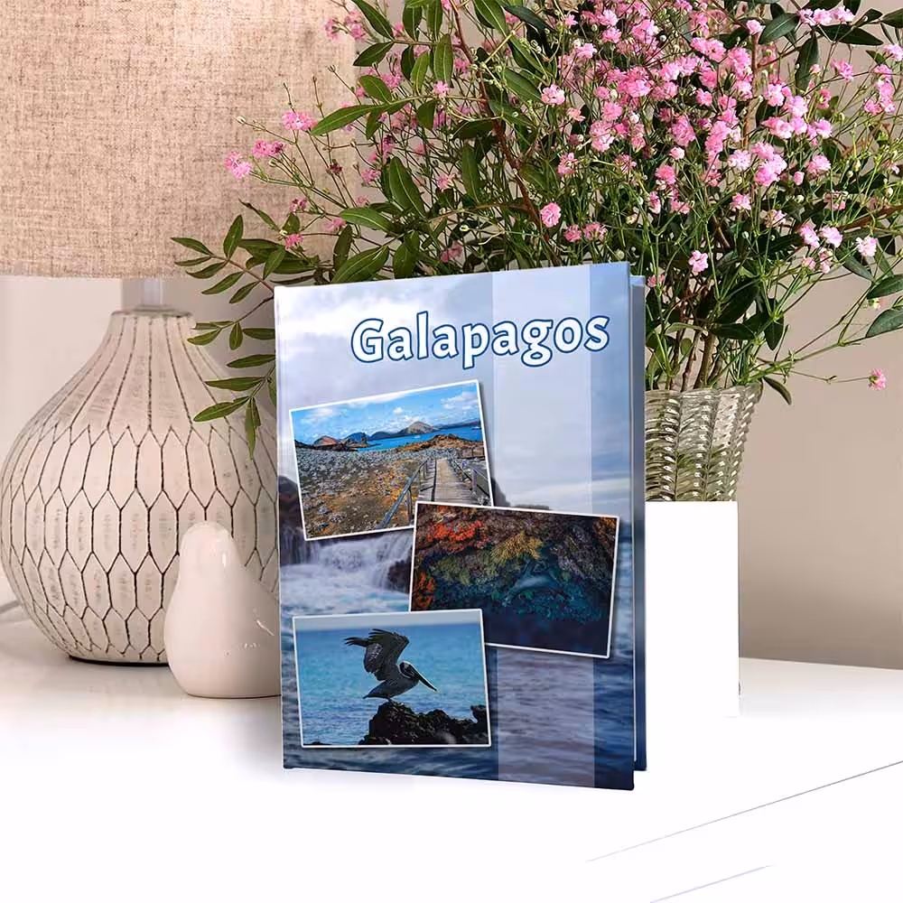 album na zdjęcia kieszeniowy, pamiątka z wakacji, galapagos