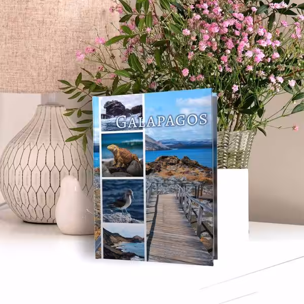 album na zdjęcia kieszeniowy, pamiątka z wakacji, galapagos, ameryka południowa