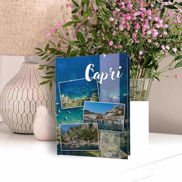 album na zdjęcia kieszeniowy, pamiątka z wakacji, włochy, capri, morze tyrreńskie