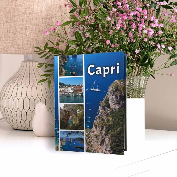album na zdjęcia kieszeniowy, pamiątka z wakacji, włochy, capri, morze tyrreńskie
