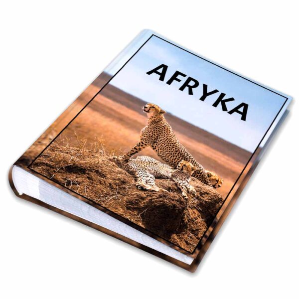 album na zdjęcia kieszeniowy, pamiątka z wakacji, gepard, afryka