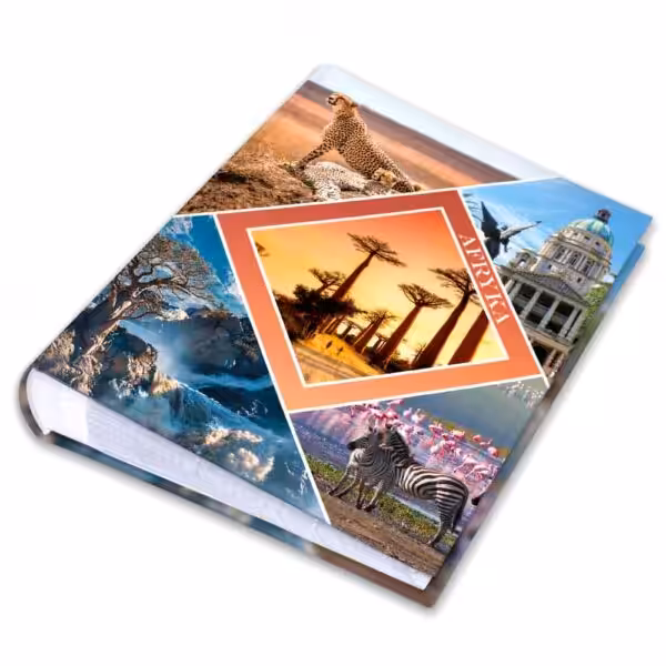 album na zdjęcia kieszeniowy, pamiątka z wakacji, afryka, sawanna
