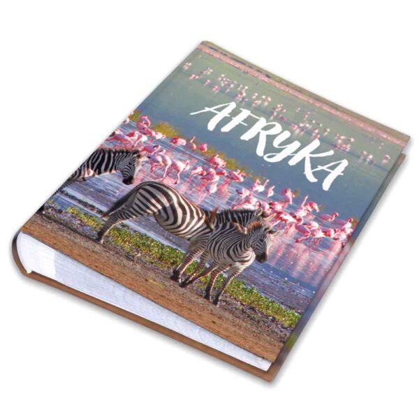 album na zdjęcia kieszeniowy, pamiątka z wakacji, afryka, zebry