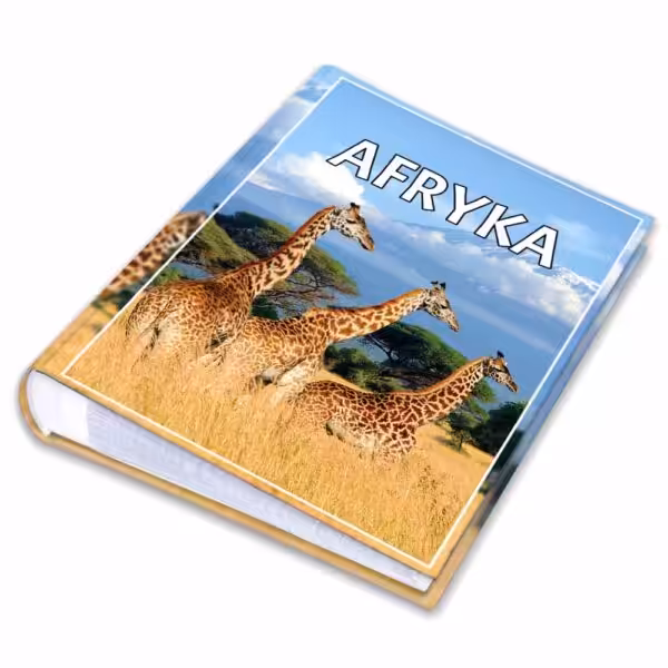 album na zdjęcia kieszeniowy, pamiątka z wakacji, afryka, Żyrafy