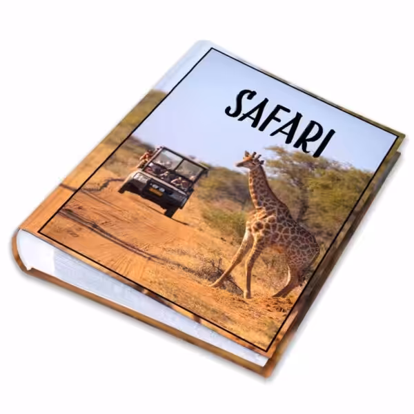 album na zdjęcia kieszeniowy, pamiątka z wakacji, afryka, safari