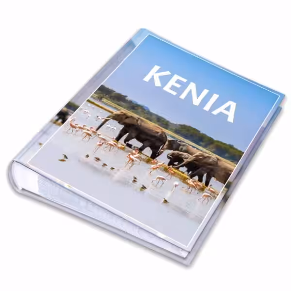 album na zdjęcia kieszeniowy, pamiątka z wakacji, afryka, kenia i słonie