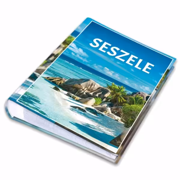 album na zdjęcia kieszeniowy, pamiątka z wakacji, afryka, seszele, victoria