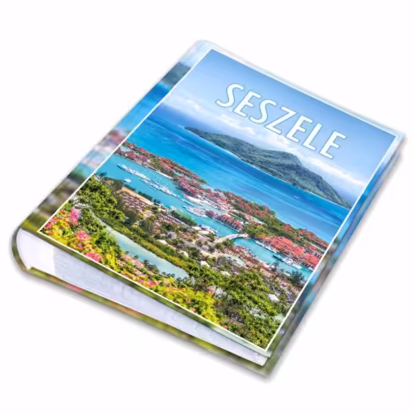 album na zdjęcia kieszeniowy, pamiątka z wakacji, afryka, seszele, stolica