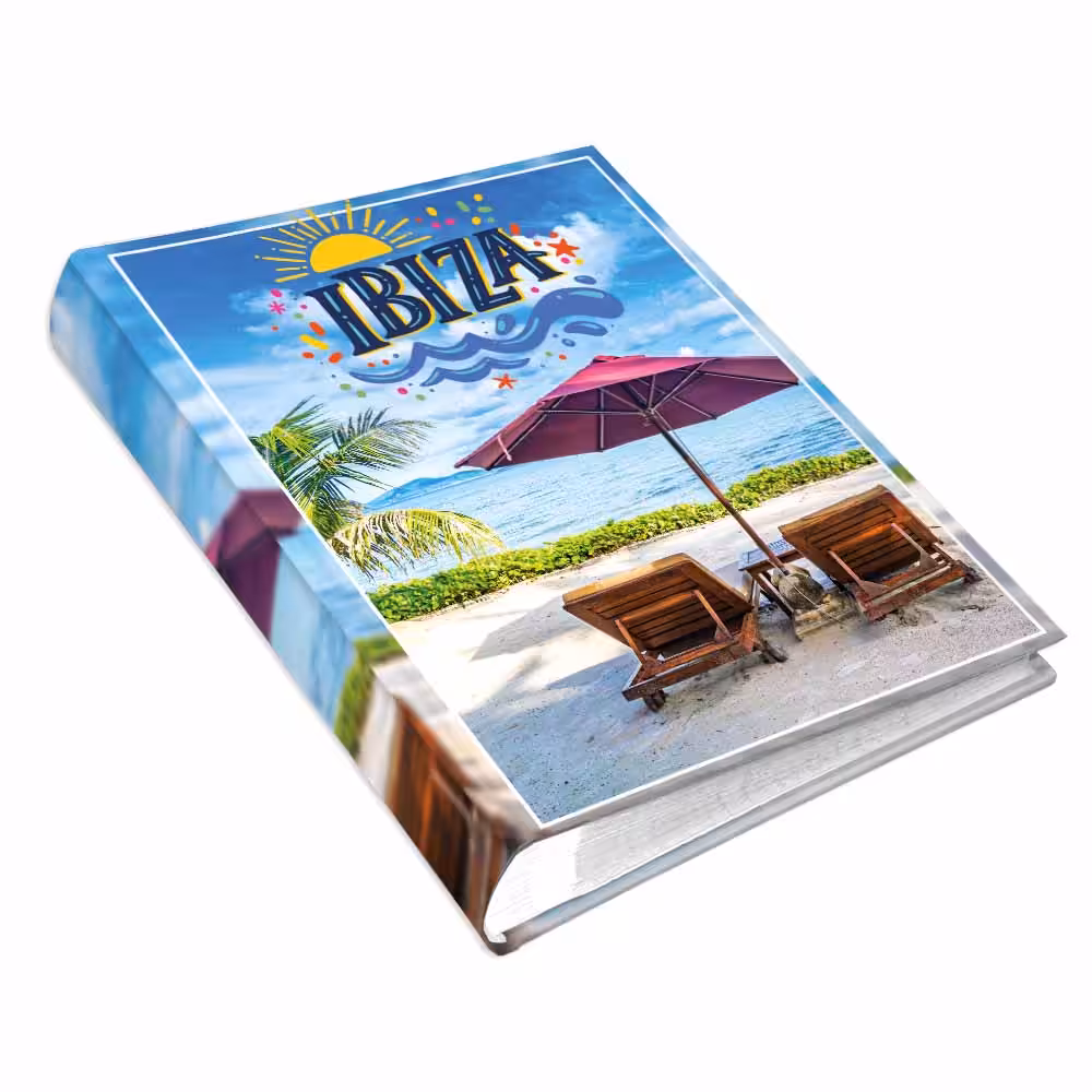 album na zdjęcia kieszeniowy, pamiątka z wakacji, hiszpania, ibiza