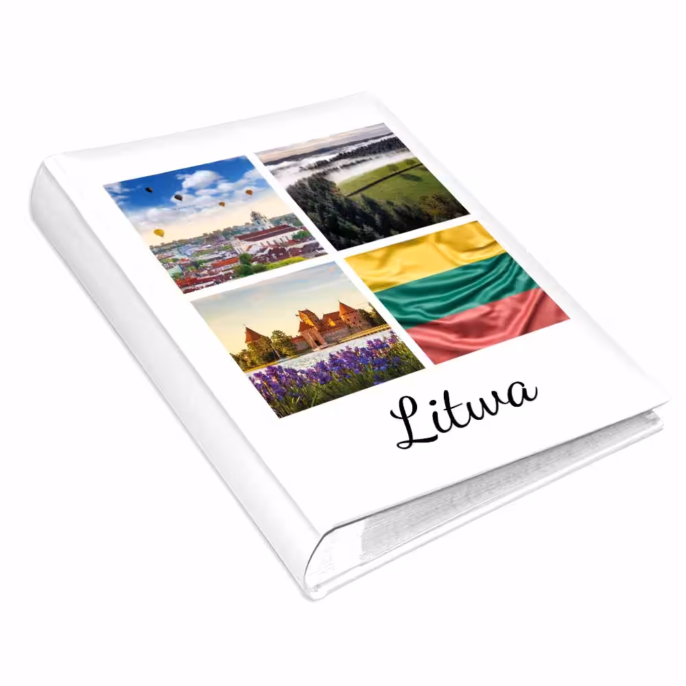 album na zdjęcia kieszeniowy, pamiątka z wakacji, litwa