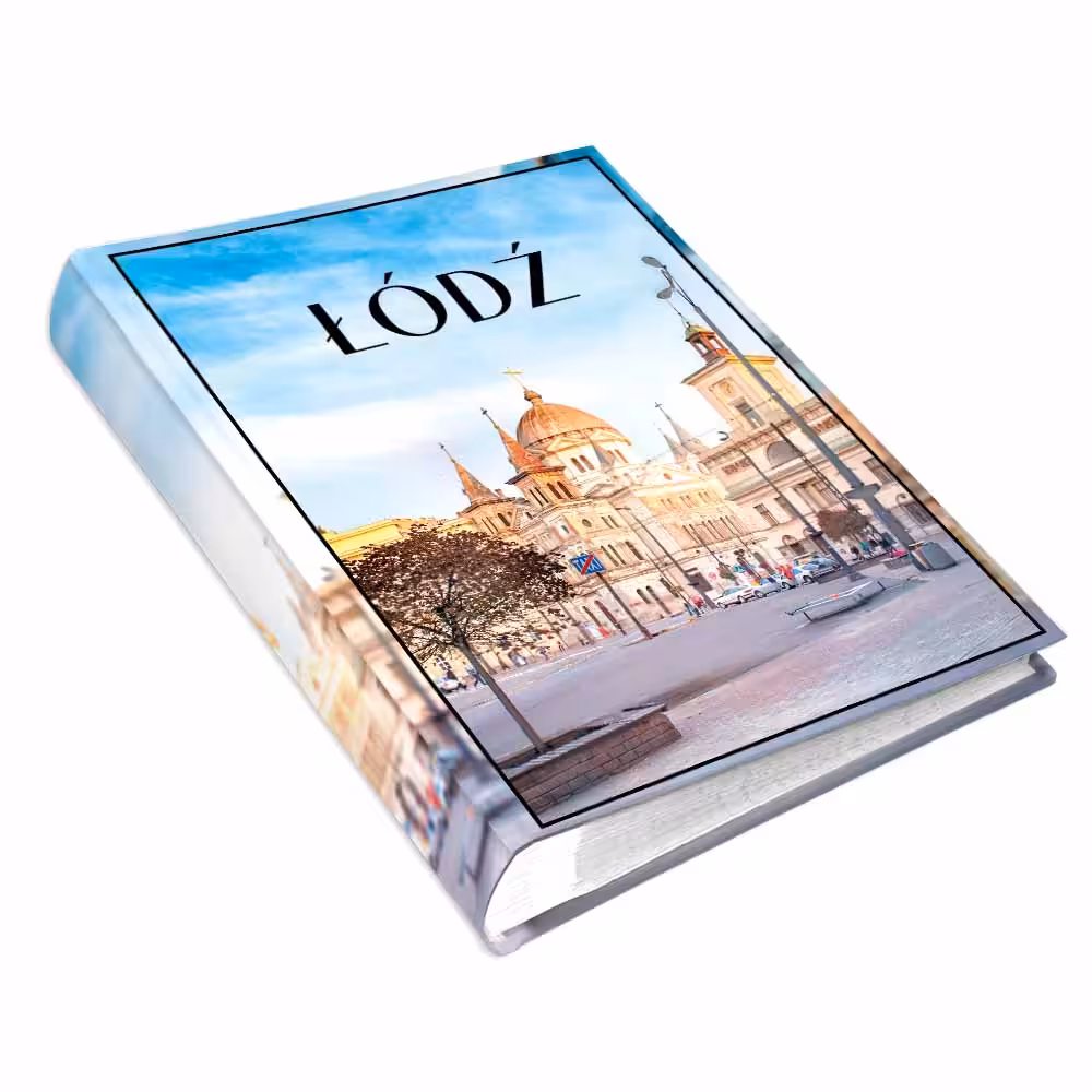 album na zdjęcia kieszeniowy, pamiątka z wakacji, Łódź, ziemia obiecana