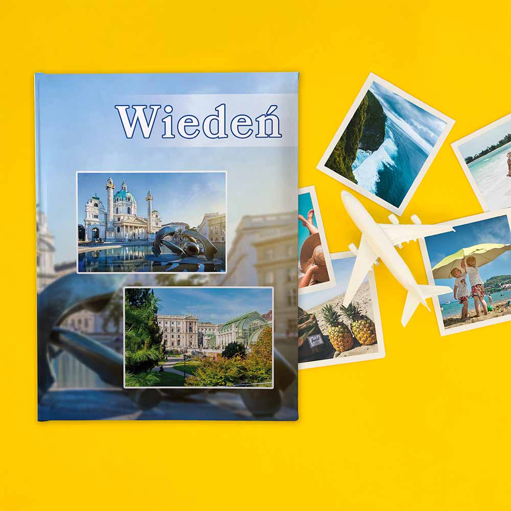 album na zdjęcia kieszeniowy, pamiątka z wakacji, austria, wiedeń, kościół św. karola, cesarski dom motyli
