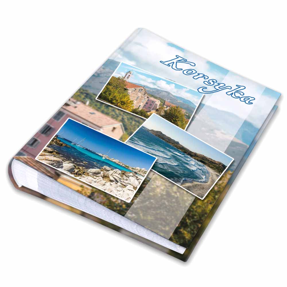 album na zdjęcia kieszeniowy, pamiątka z wakacji, francja, korsyka, corte
