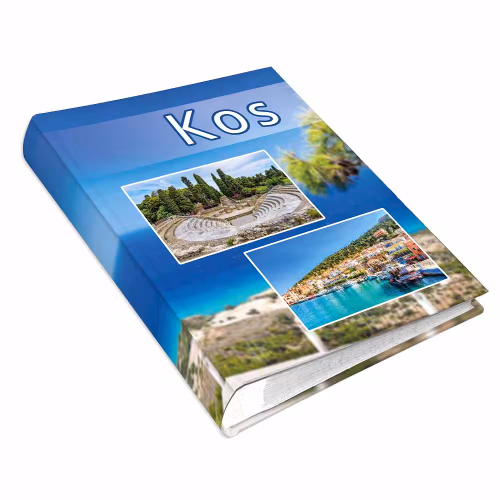 kieszeniowy album na zdjęcia, pamiątka z wakacji, kos, grecja