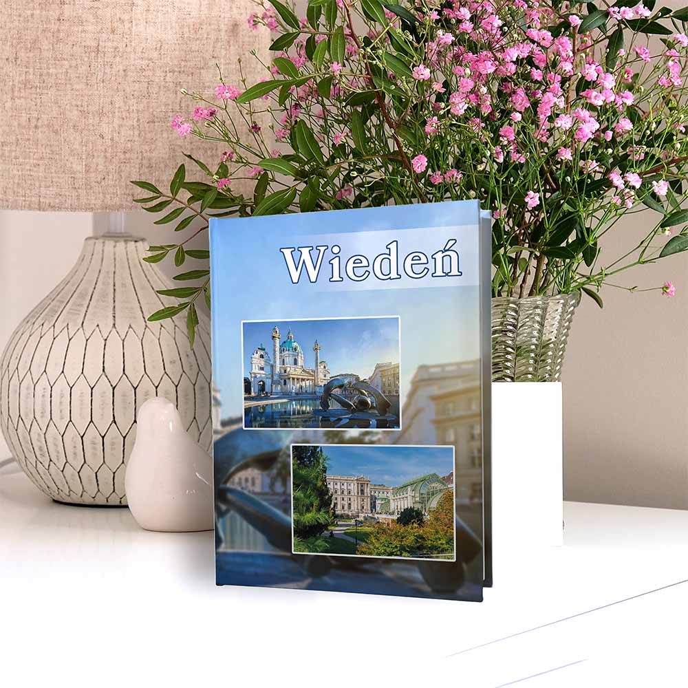 album na zdjęcia kieszeniowy, pamiątka z wakacji, austria, wiedeń, kościół św. karola, cesarski dom motyli
