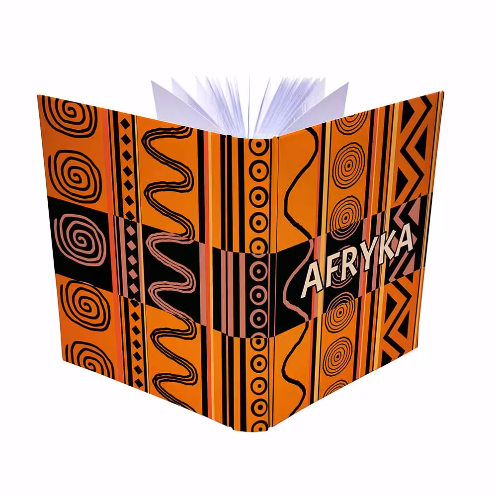 album na zdjęcia kieszeniowy, pamiątka z wakacji, afryka, wzór