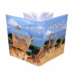 album na zdjęcia kieszeniowy, pamiątka z wakacji, afryka, kenia i Żyrafy