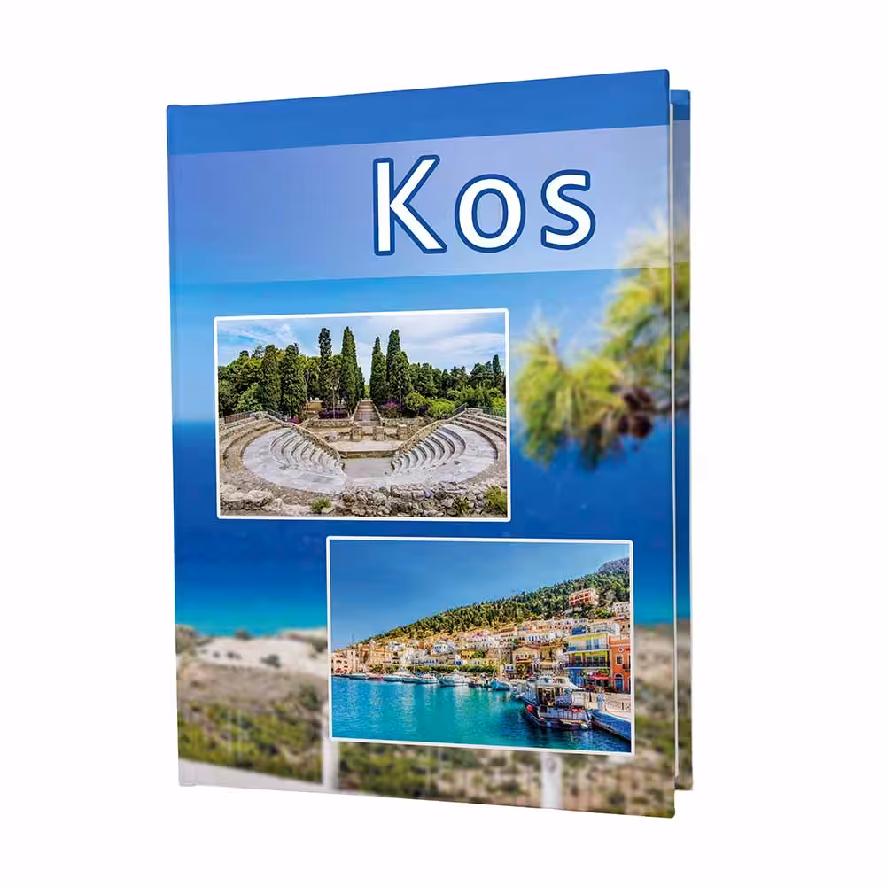 kieszeniowy album na zdjęcia, pamiątka z wakacji, kos, grecja