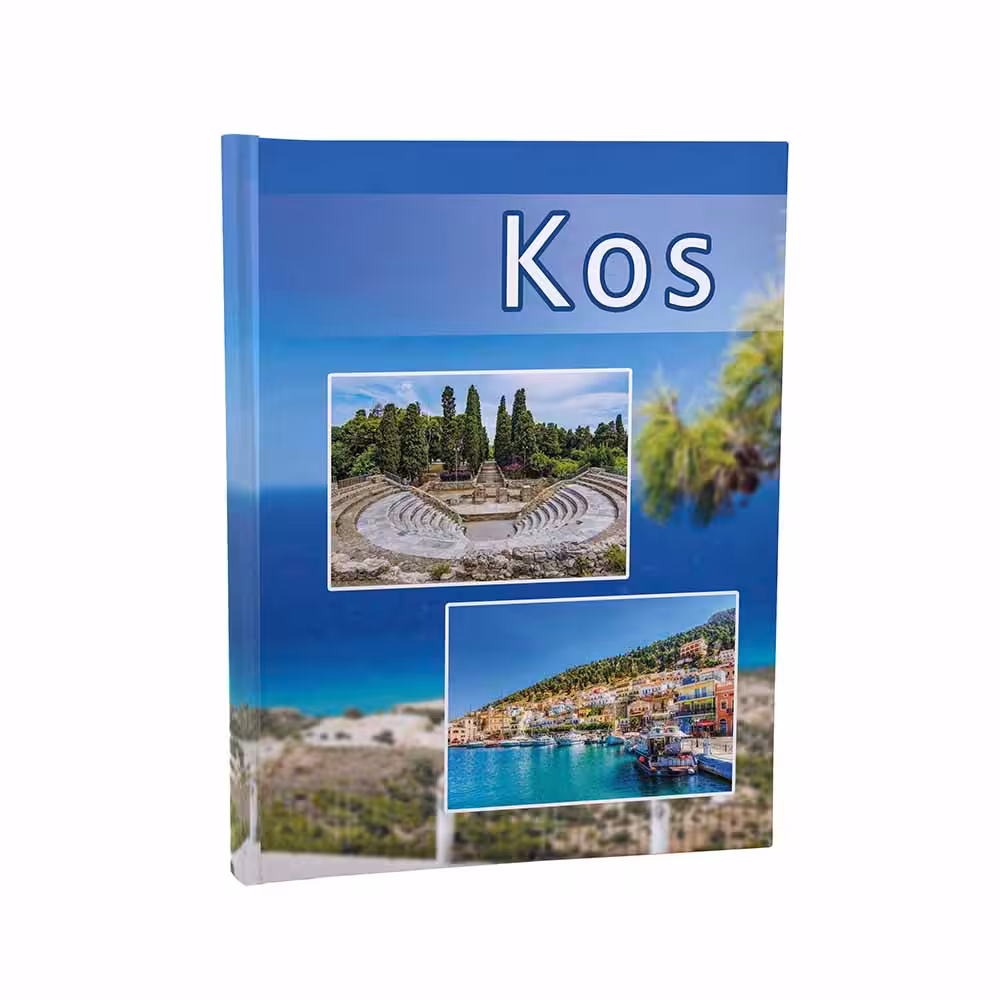 kieszeniowy album na zdjęcia, pamiątka z wakacji, kos, grecja