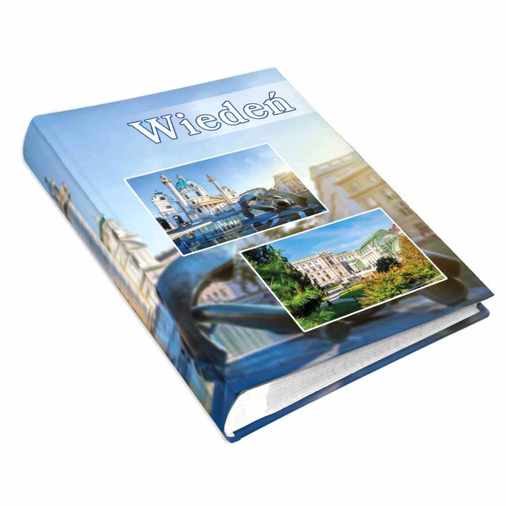 album na zdjęcia kieszeniowy, pamiątka z wakacji, austria, wiedeń, kościół św. karola, cesarski dom motyli