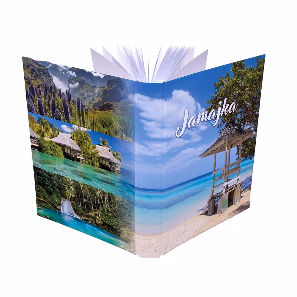 album na zdjęcia kieszeniowy, pamiątka z wakacji, wyspy karaibskie, jamajka, doctor's cave beach