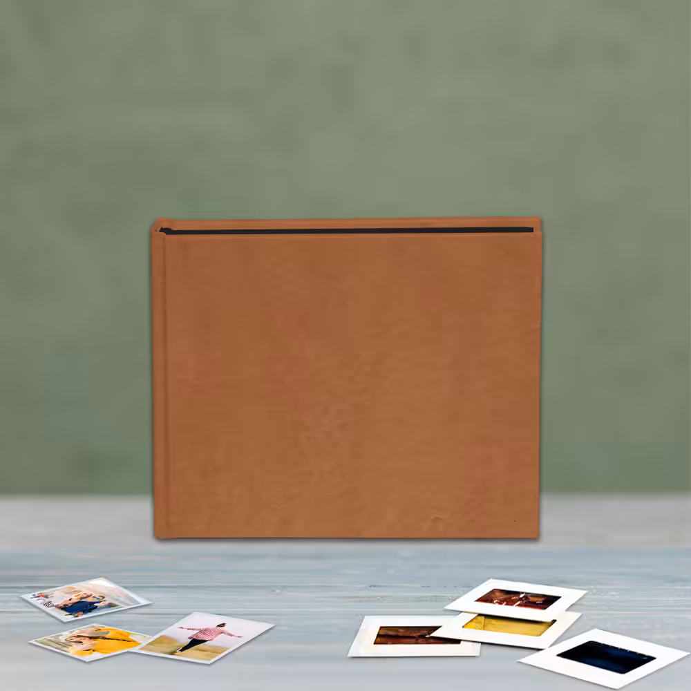 album instax mini, square oraz wide | tradycyjny | skóra galanteryjna | brązowy