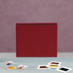 album instax mini, square oraz wide | tradycyjny | płótno | czerwony