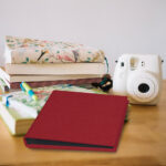 album instax mini, square oraz wide | tradycyjny | płótno | czerwony