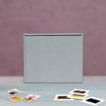 album instax mini, square oraz wide | tradycyjny | płótno | gołębi szary