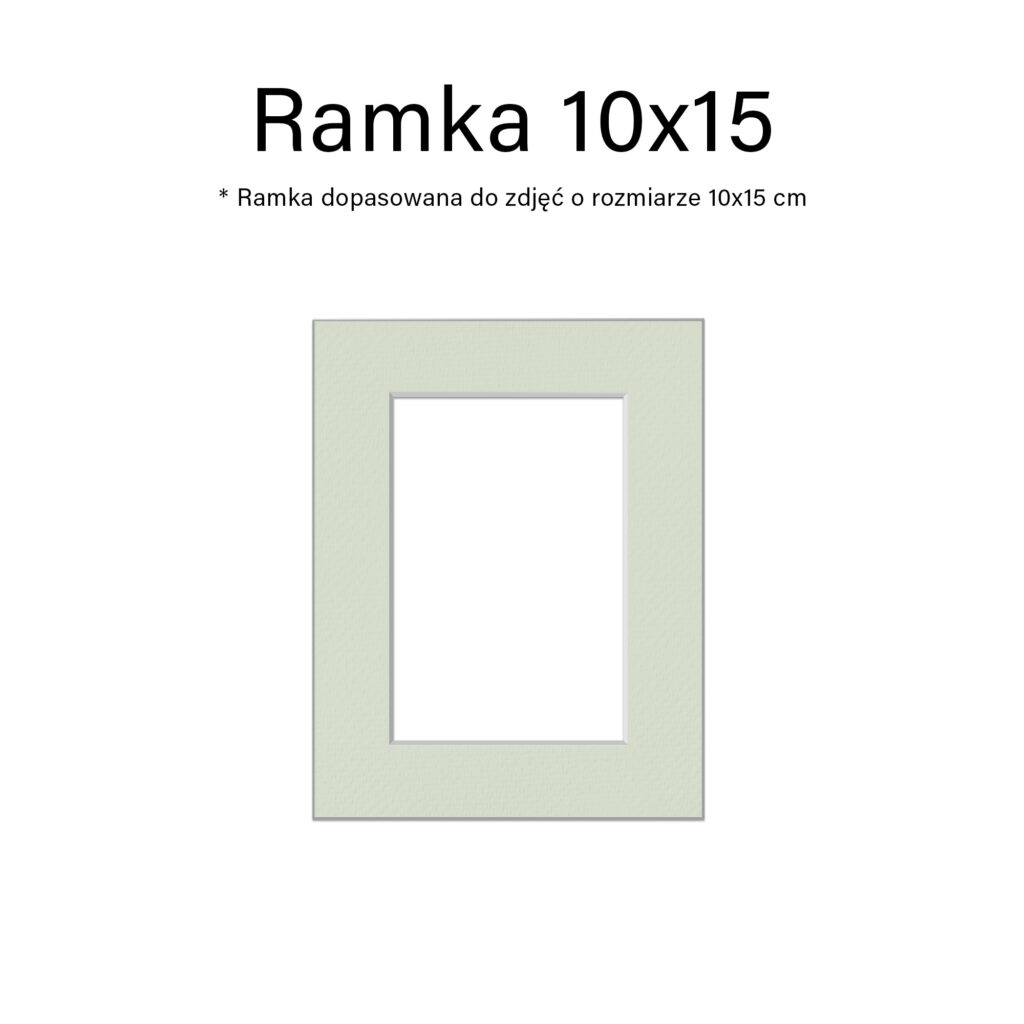 zestaw 10 ramek na zdjęcia passepartout formatu 10x15 - mix kolorów, ramka na ścianę