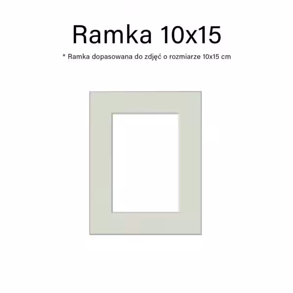 zestaw 10 ramek na zdjęcia passepartout formatu 10x15 - mix kolorów, ramka na ścianę