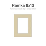 zestaw 10 ramek na zdjęcia passepartout formatu 9x13 - mix kolorów, ramka na ścianę