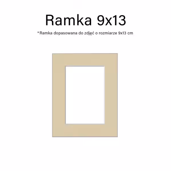 zestaw 10 ramek na zdjęcia passepartout formatu 9x13 - mix kolorów, ramka na ścianę