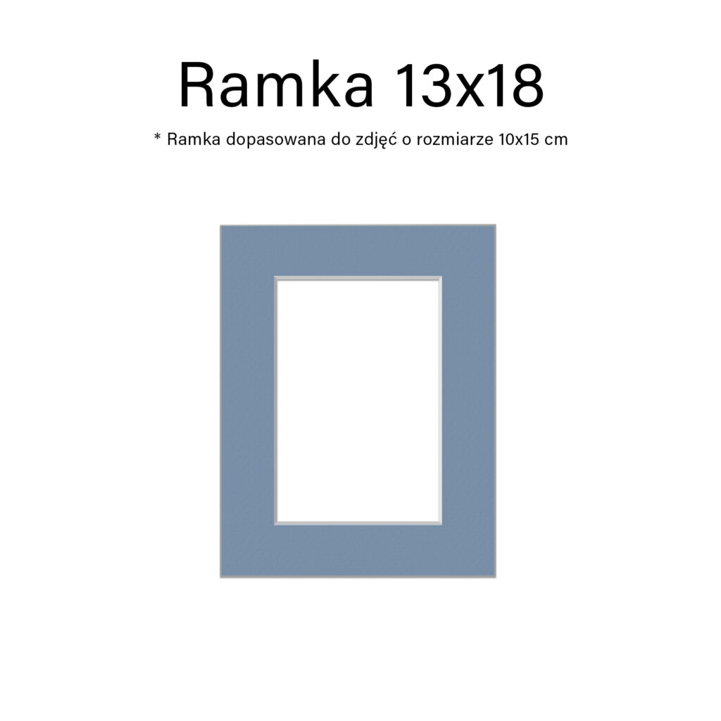 zestaw 10 ramek na zdjęcia passepartout formatu 13x18 - mix kolorów, ramka na ścianę