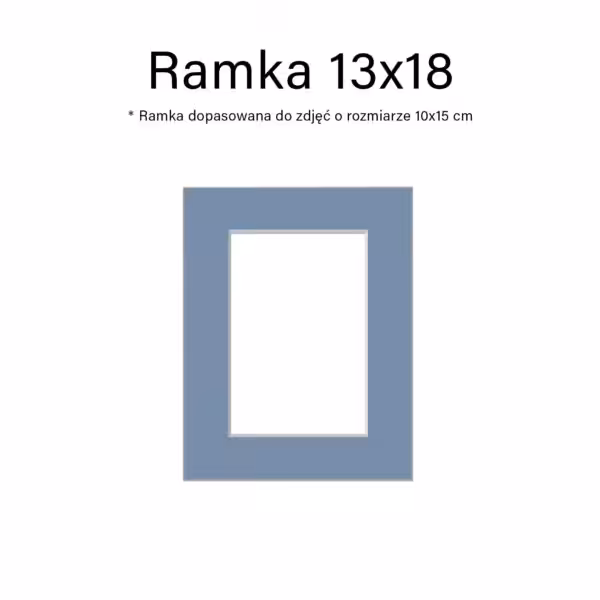 zestaw 10 ramek na zdjęcia passepartout formatu 13x18 - mix kolorów, ramka na ścianę