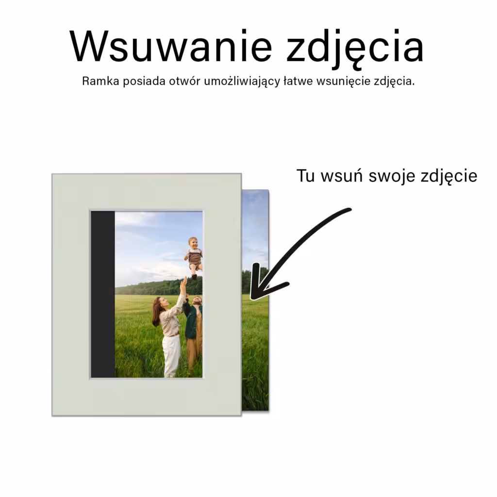 zestaw 10 ramek na zdjęcia passepartout mix formatów i kolorów, ramki na ścianę